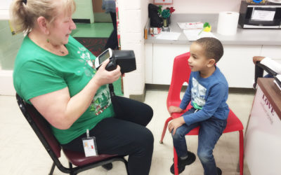 Our Matrix Head Start’s hearing and vision screening!