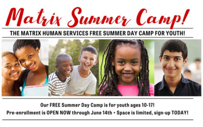 Our FREE Summer Day Camp for youth ages 10-17!