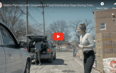 Matrix + Gleaners Food Distribution Day Makes News and Draws Over 500 Families