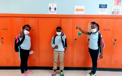 Matrix Distributes Book-Bags and Face Masks to 3 Detroit Schools