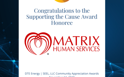Matrix Human Services Receives Award for Outstanding Commitment to Advancing Energy Efficiency in the Community