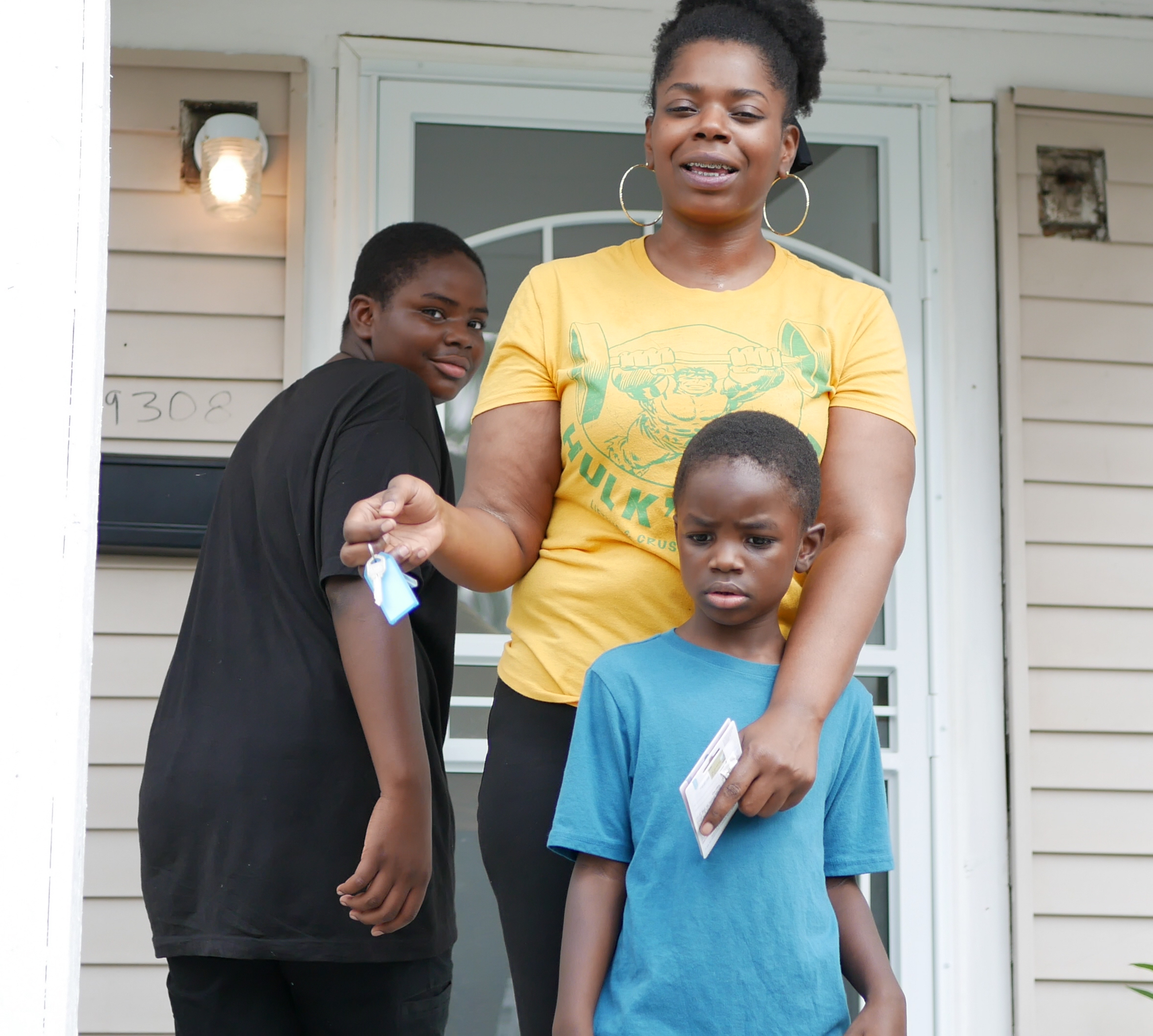 Rashidah and Fam Front Door